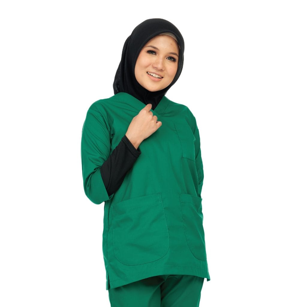 Comfy Cotton Women 3/4 Sleeve Scrub Suit Top Alchemy Apparel