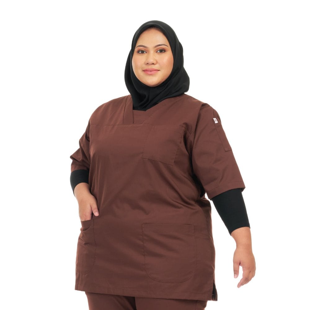 Comfy Cotton Plus Size Women Scrub Suit Top Alchemy Apparel