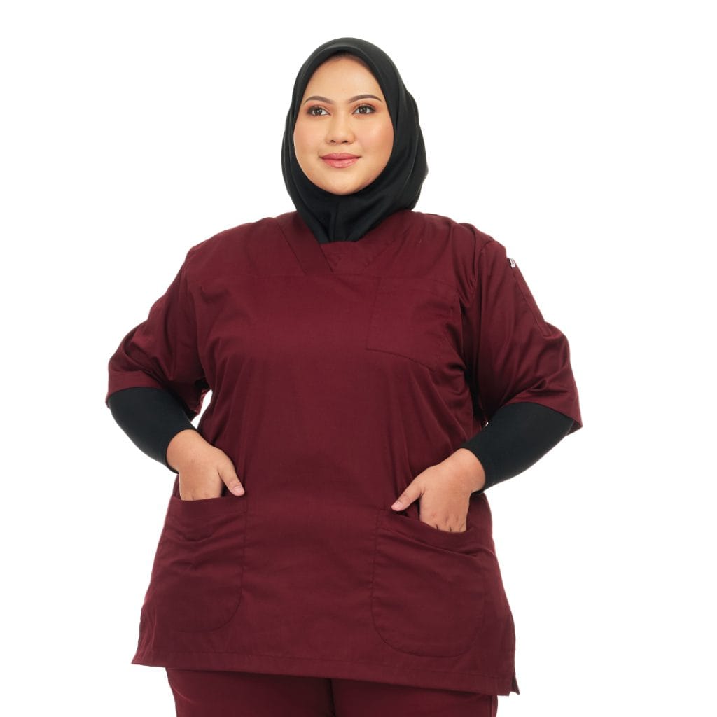 Comfy Cotton Plus Size Women Scrub Suit Top Alchemy Apparel