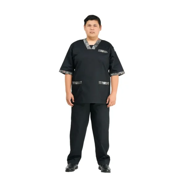 Batik Comfy Cotton Scrub Suit UNISEX Set Plus Size (Shirt+pants)