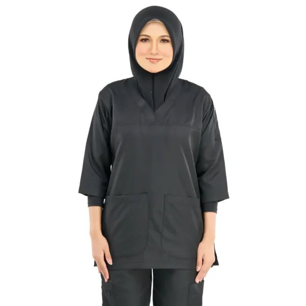 PawlySoft Scrub Suit Women 3 Quarter Sleeve Shirt (Top Only)